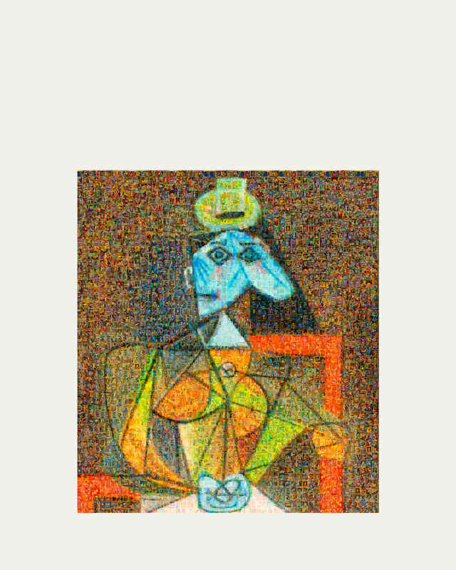 "Sitting on a Chair" Mosiac Photography by Leo DiTomasso